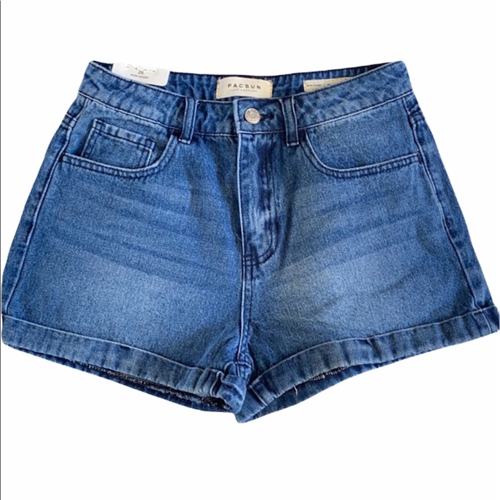 Pacsun mom shorts medium indigo sz 26 NWT